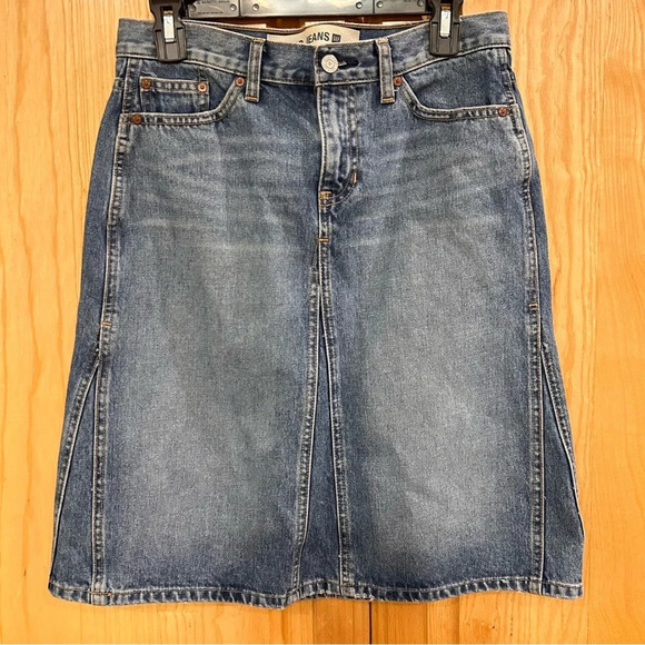 VINTAGE - GAP Denim Skirt Size 6 - Picture 1 of 12